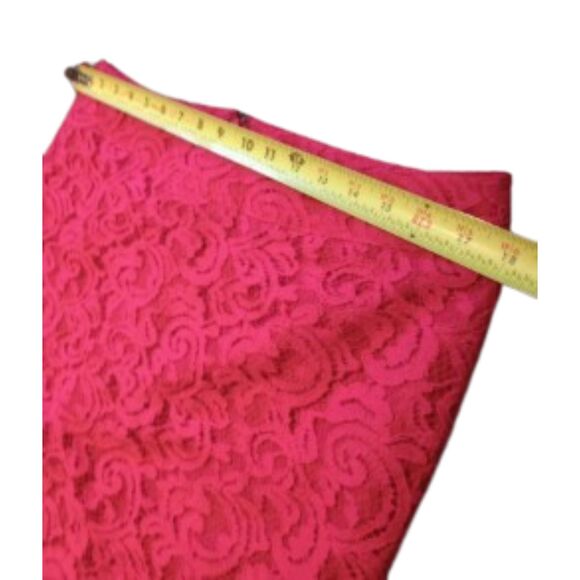 Merona Women's Size 12 Pink Lace Mini Skirt - Picture 3 of 5
